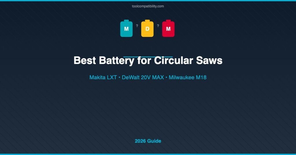 Best Battery for Cordless Circular Saws