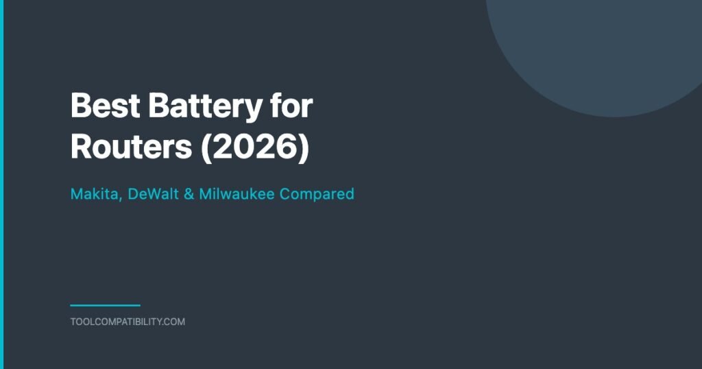 Best Battery for Routers - Makita, DeWalt & Milwaukee
