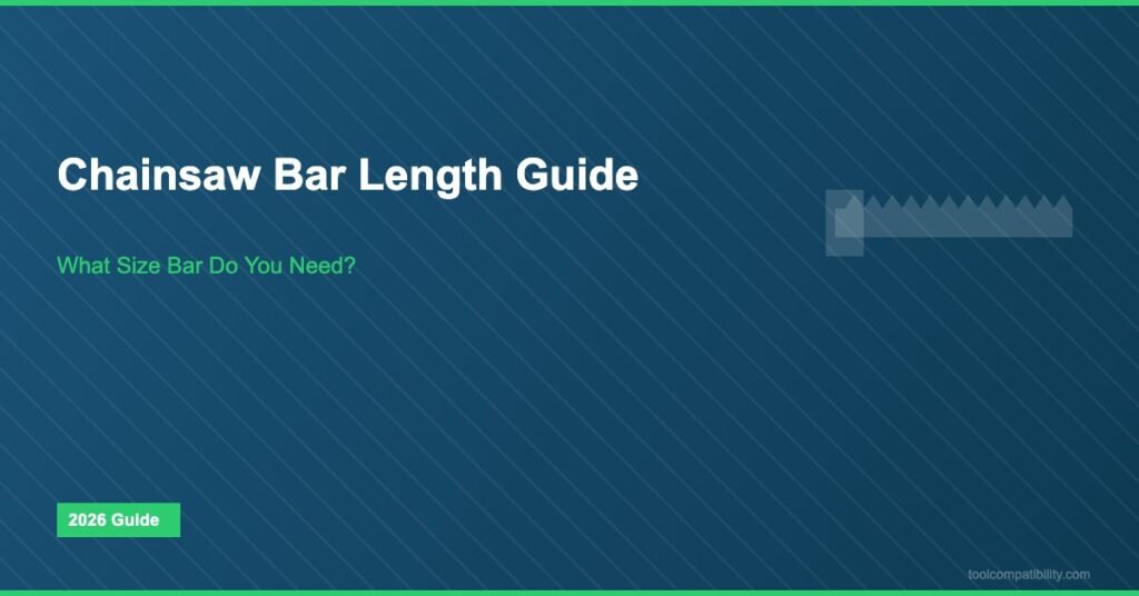 chainsaw bar length guide