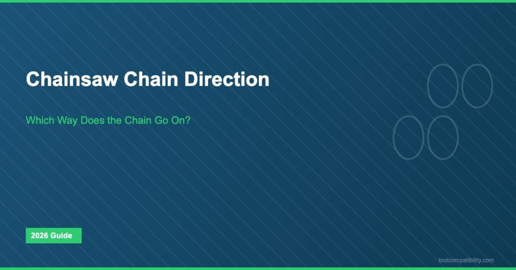 chainsaw chain direction