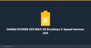 DeWalt DCD996 20V MAX XR Brushless 3-Speed Hammer Drill