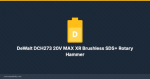 DeWalt DCH273 20V MAX XR Brushless SDS+ Rotary Hammer
