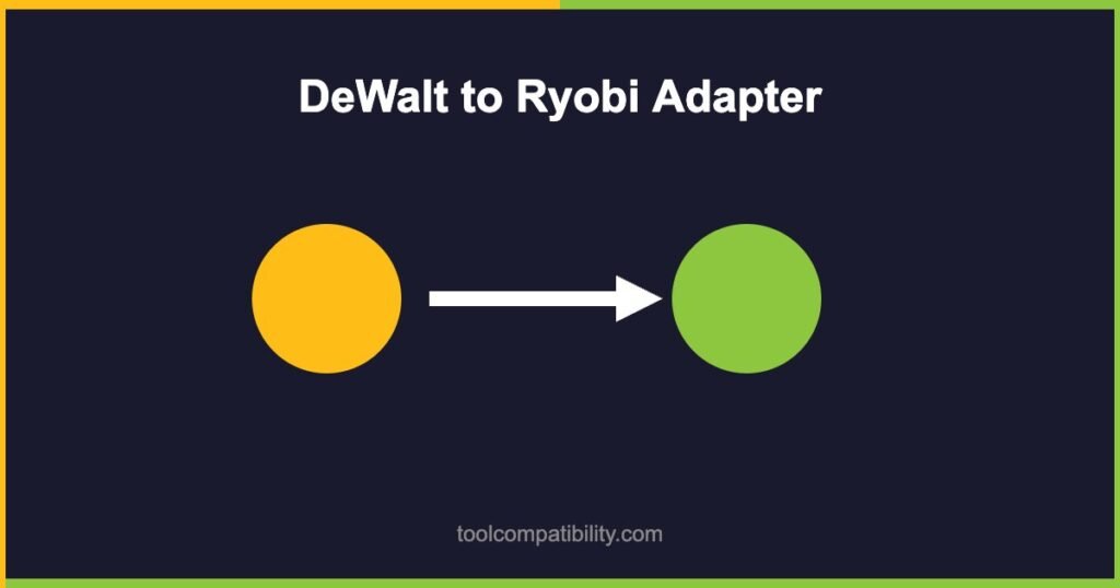 DeWalt to Ryobi Battery Adapter