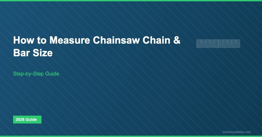 how to measure chainsaw chain