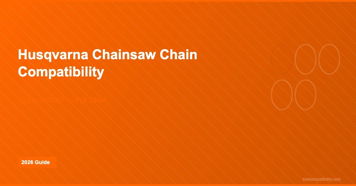 Husqvarna Chainsaw Chain Compatibility (2026)