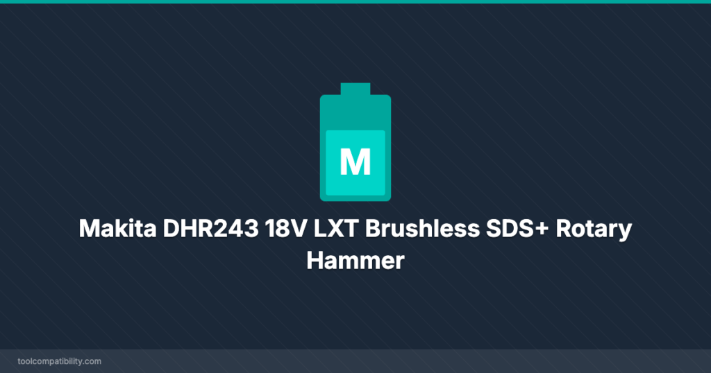 Makita DHR243 18V LXT Brushless SDS+ Rotary Hammer