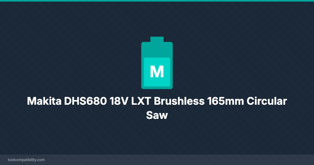 Makita DHS680 18V LXT Brushless 165mm Circular Saw