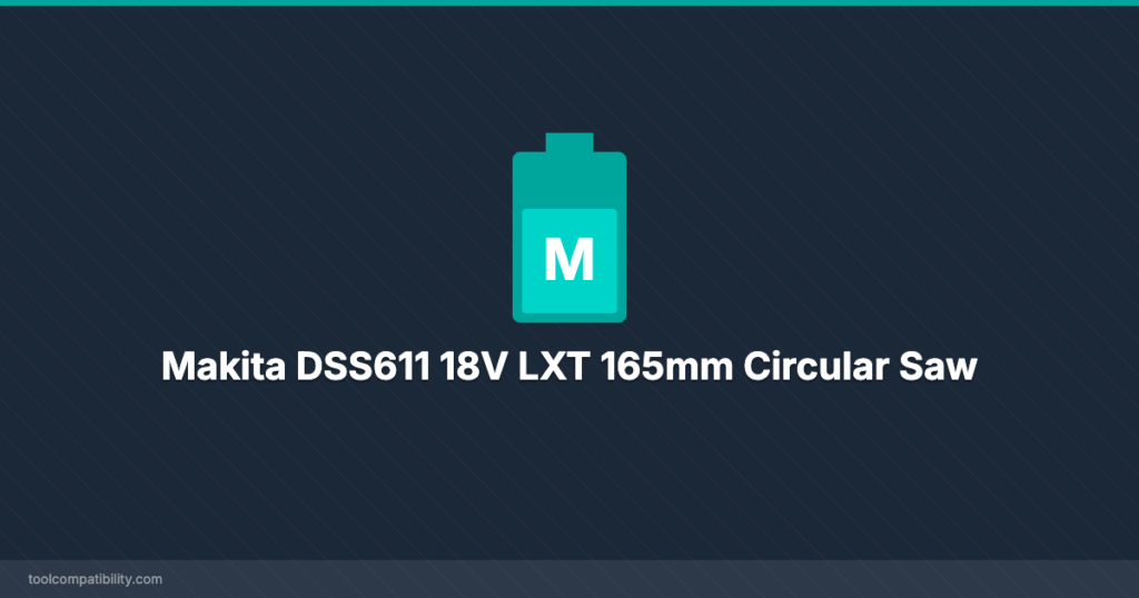 Makita DSS611 18V LXT 165mm Circular Saw