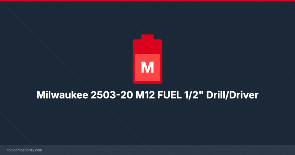 Milwaukee 2503-20 M12 FUEL 1/2" Drill/Driver