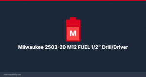 Milwaukee 2503-20 M12 FUEL 1/2″ Drill/Driver