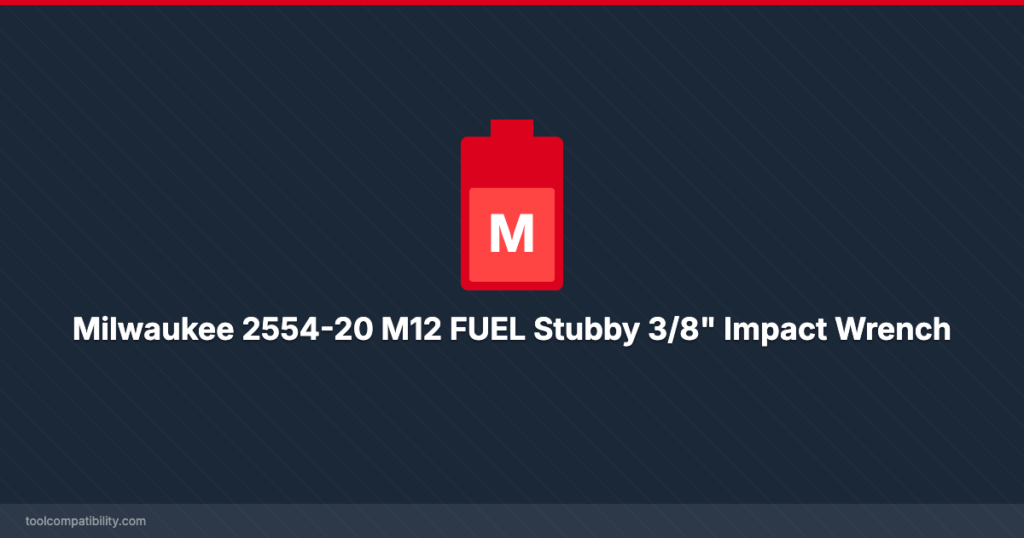 Milwaukee 2554-20 M12 FUEL Stubby 3/8" Impact Wrench