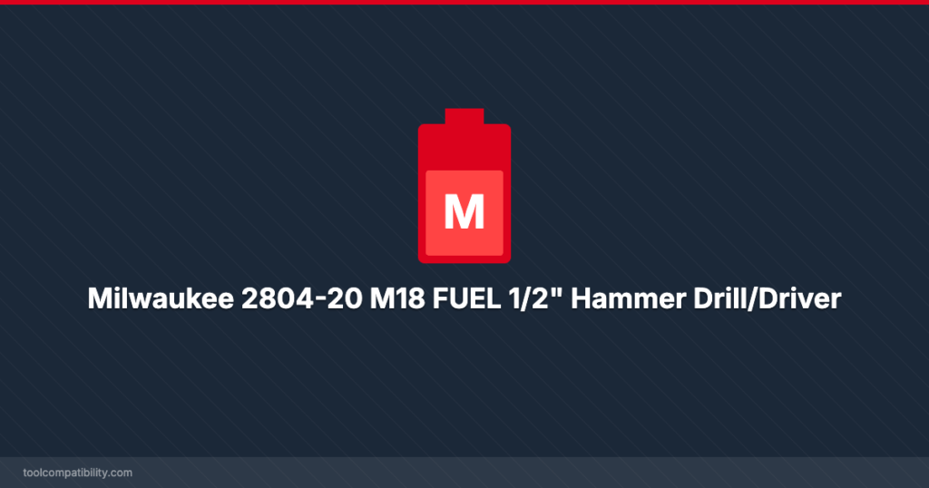 Milwaukee 2804-20 M18 FUEL 1/2" Hammer Drill/Driver