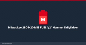 Milwaukee 2804-20 M18 FUEL 1/2″ Hammer Drill/Driver