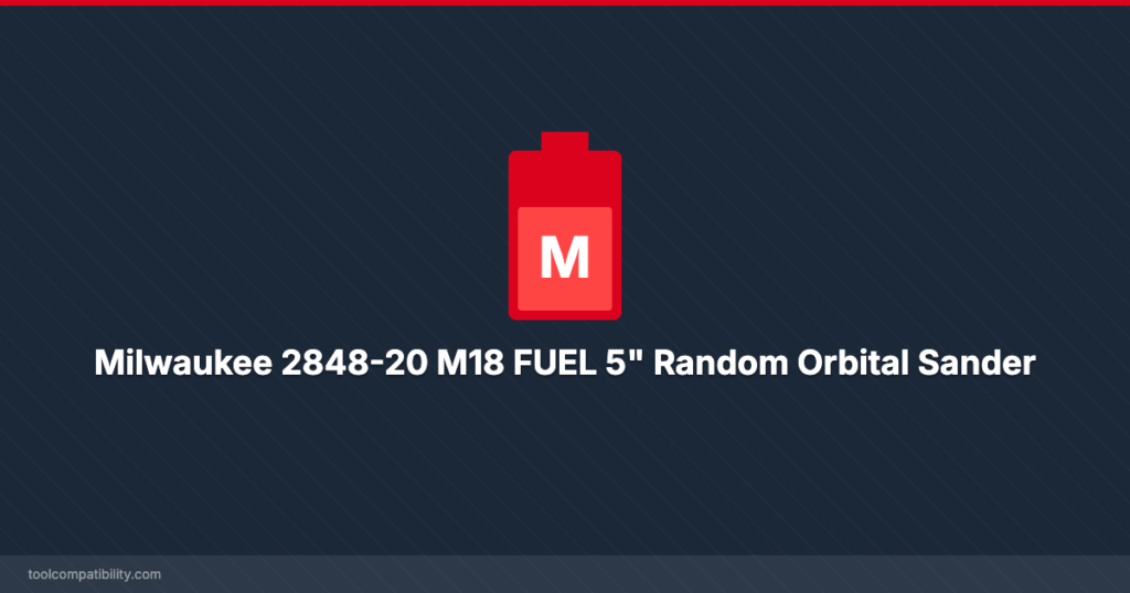 Milwaukee 2848-20 M18 FUEL 5" Random Orbital Sander