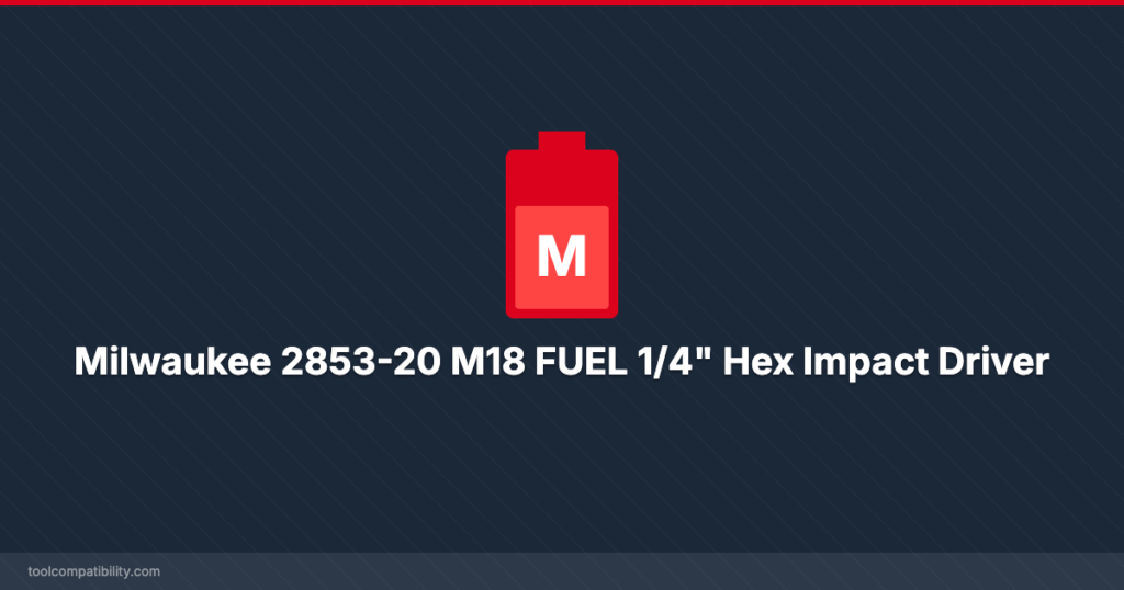 Milwaukee 2853-20 M18 FUEL 1/4" Hex Impact Driver